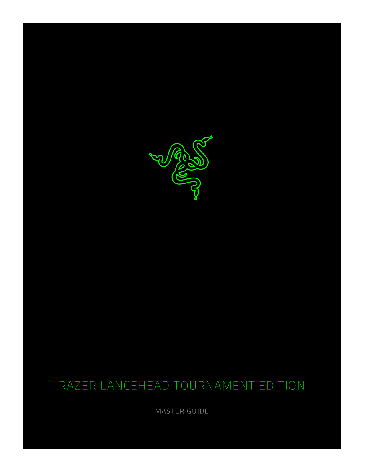 RAZER Lancehead Tournament User Manual