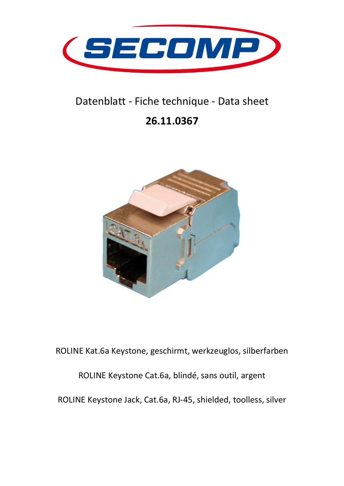 ROLINE 26110367 Datasheet - ManualMachine.com
