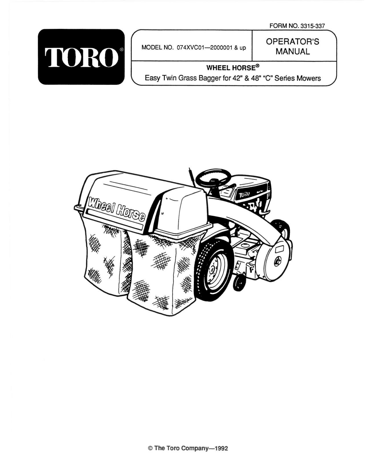 Toro 07-4XVC01 Operator's Manual