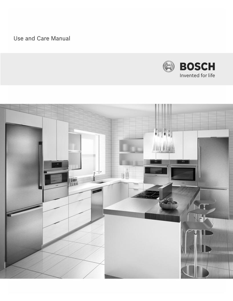 Bosch HBLP45, HBLP65, HBLP75, HBSP75 Use and Care Manual