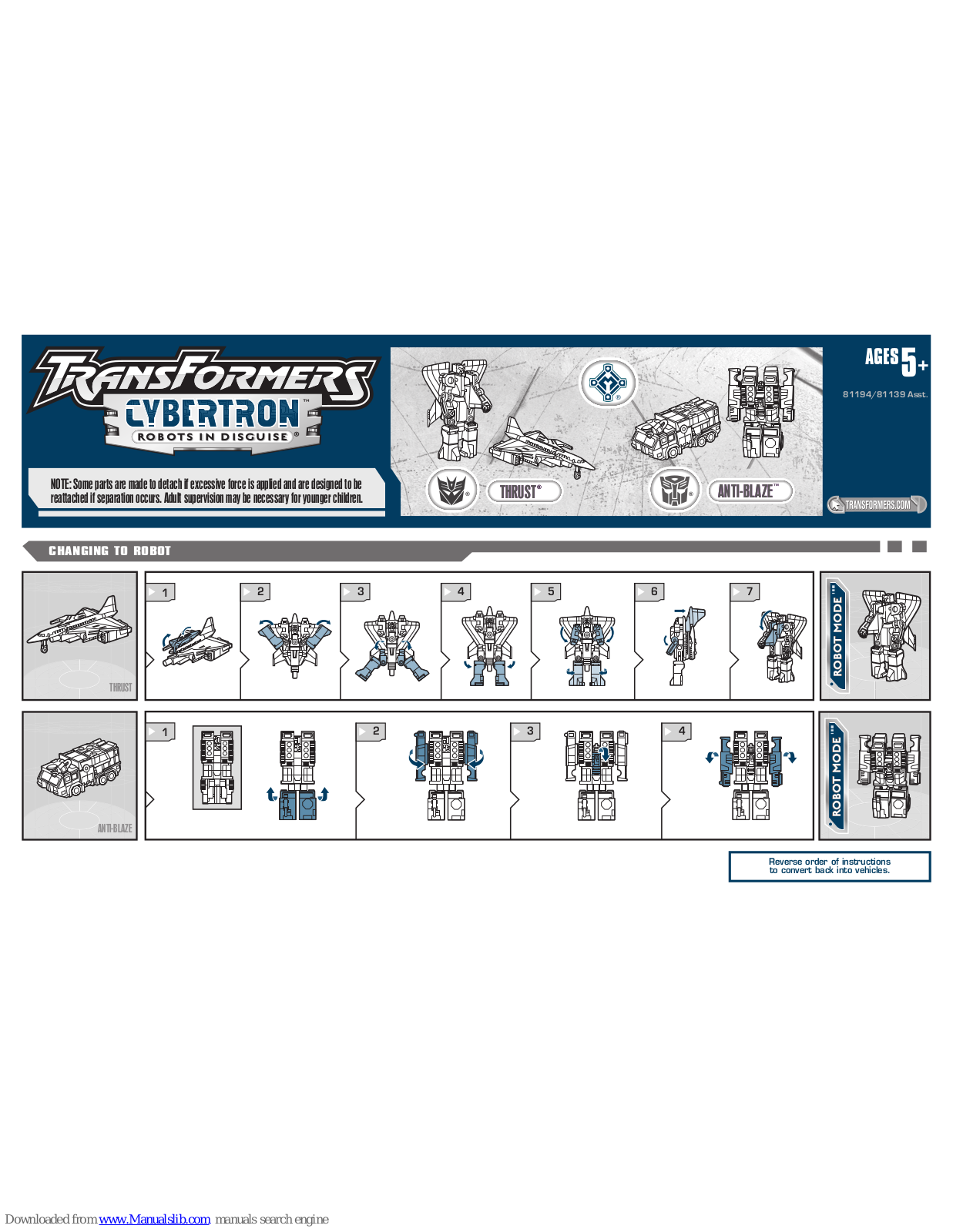 Hasbro 81194, 81139 Instructions Manual - ManualMachine.com