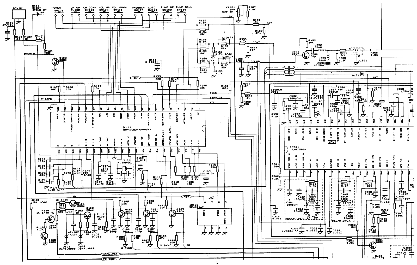 Funai TV 2000MK8 Schematic