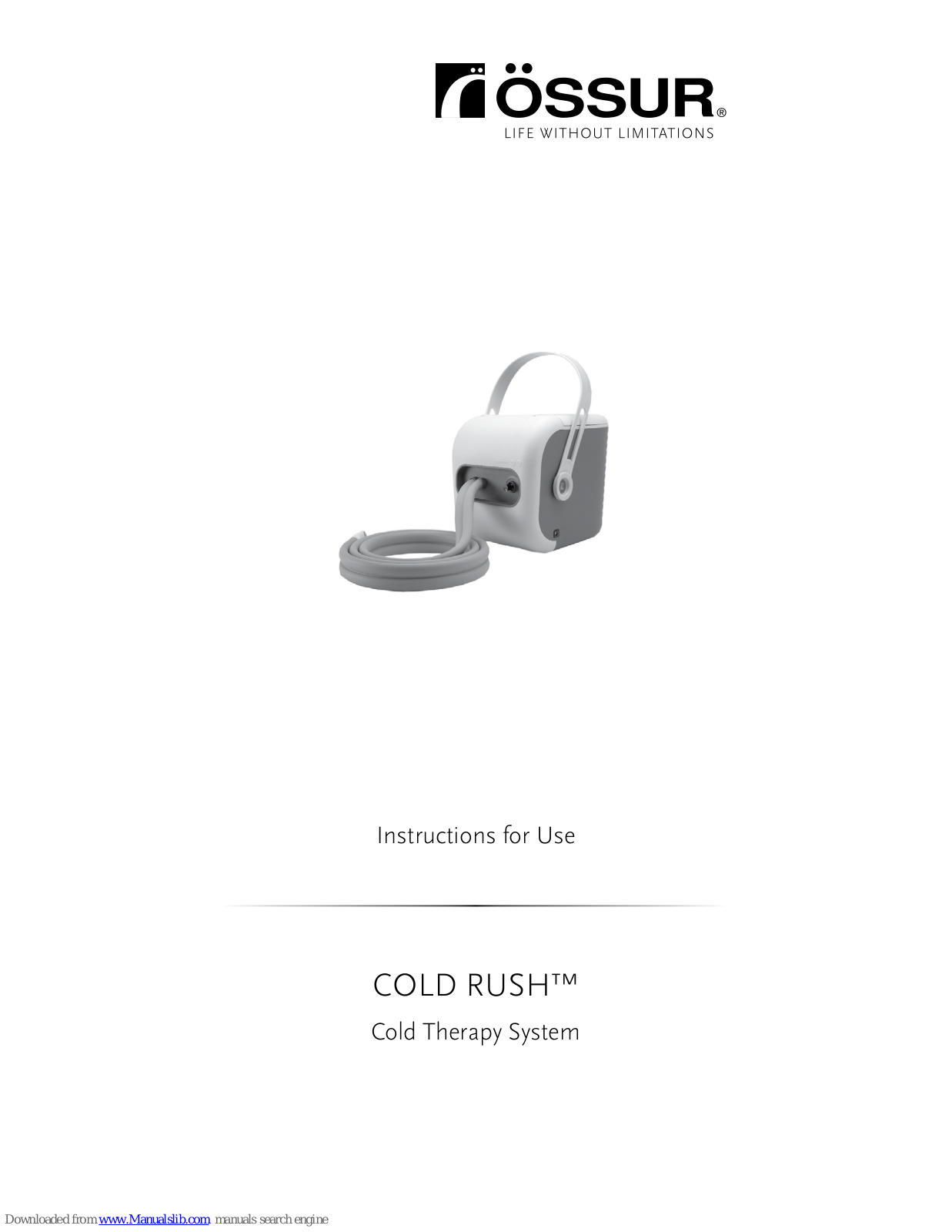 Ossur COLD RUSH Instruction Manual