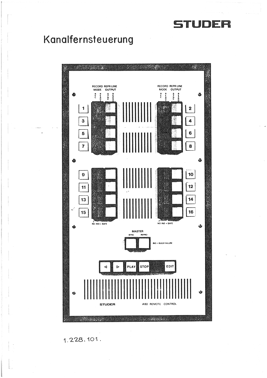 Studer A80VU User Manual