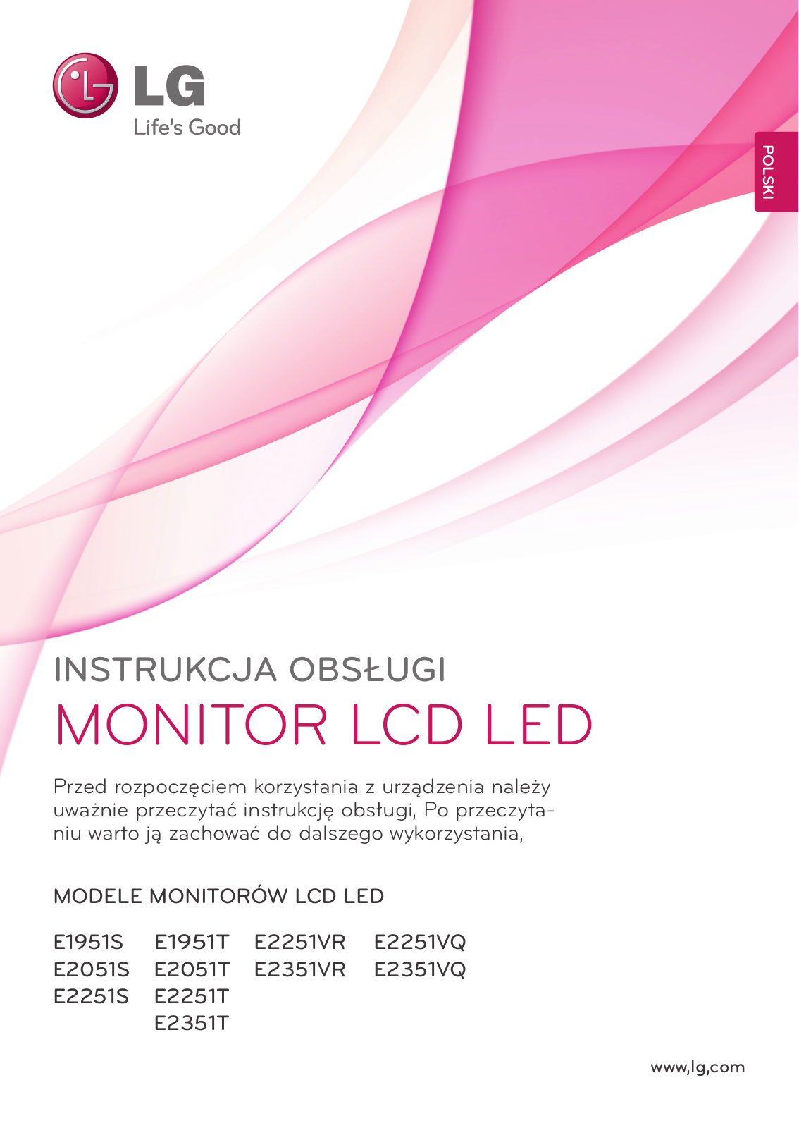 LG E2251VR-BN User manual