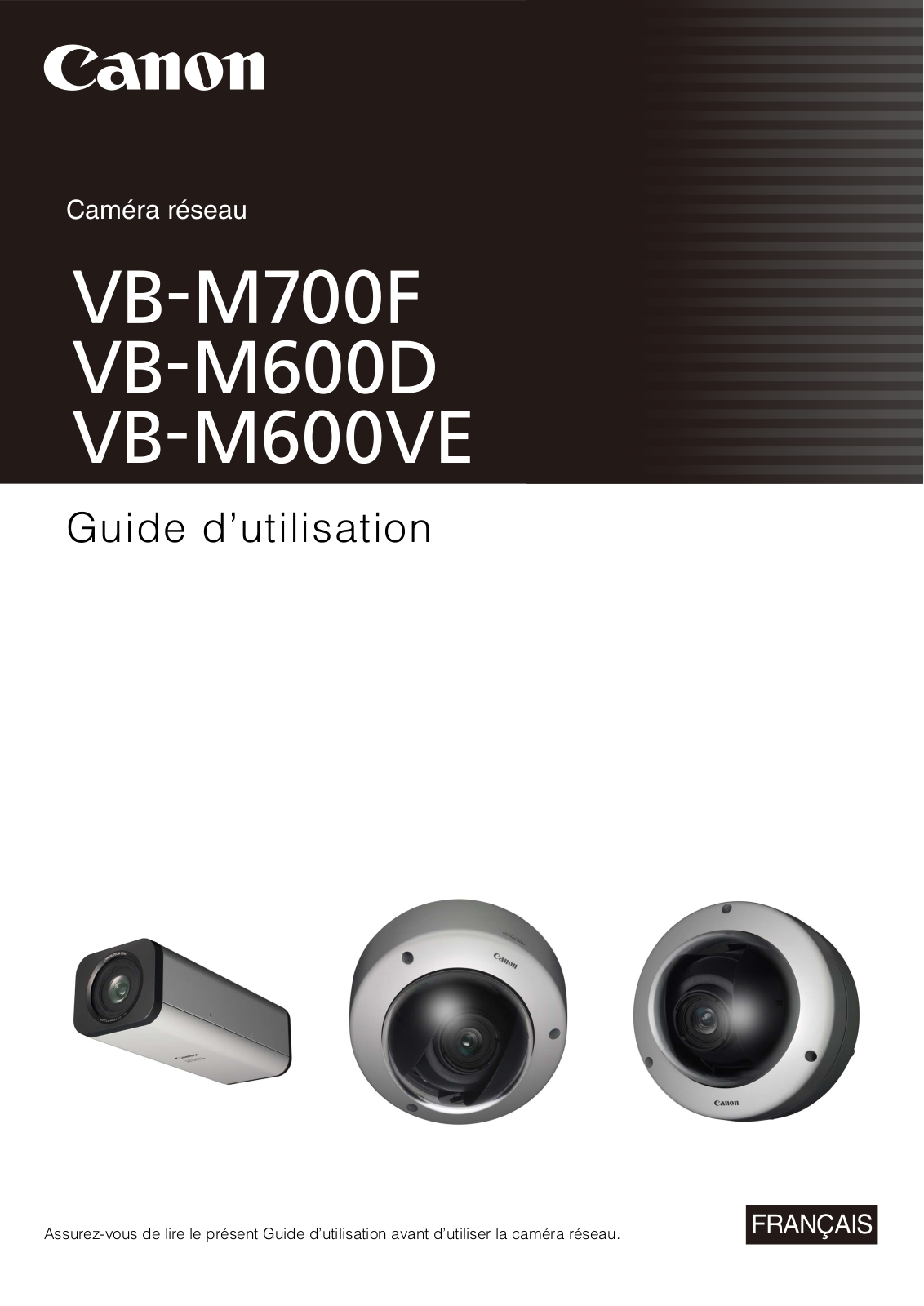 CANON VBM600VE, VBM600D User Manual