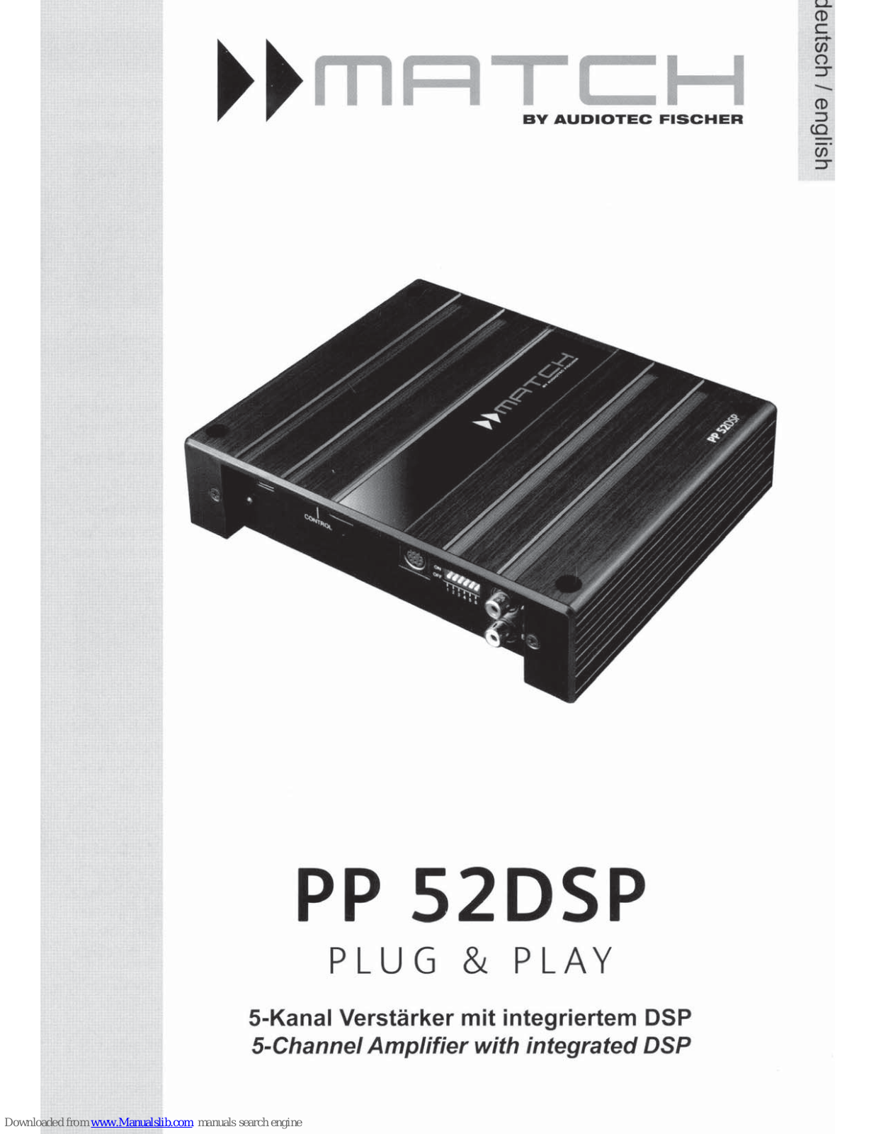 Audiotec Fischer Match PP 52DSP User Manual - ManualMachine.com