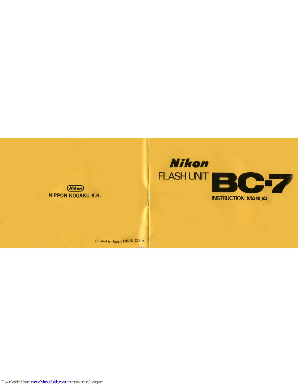 Nikon BC-7 Instruction Manual