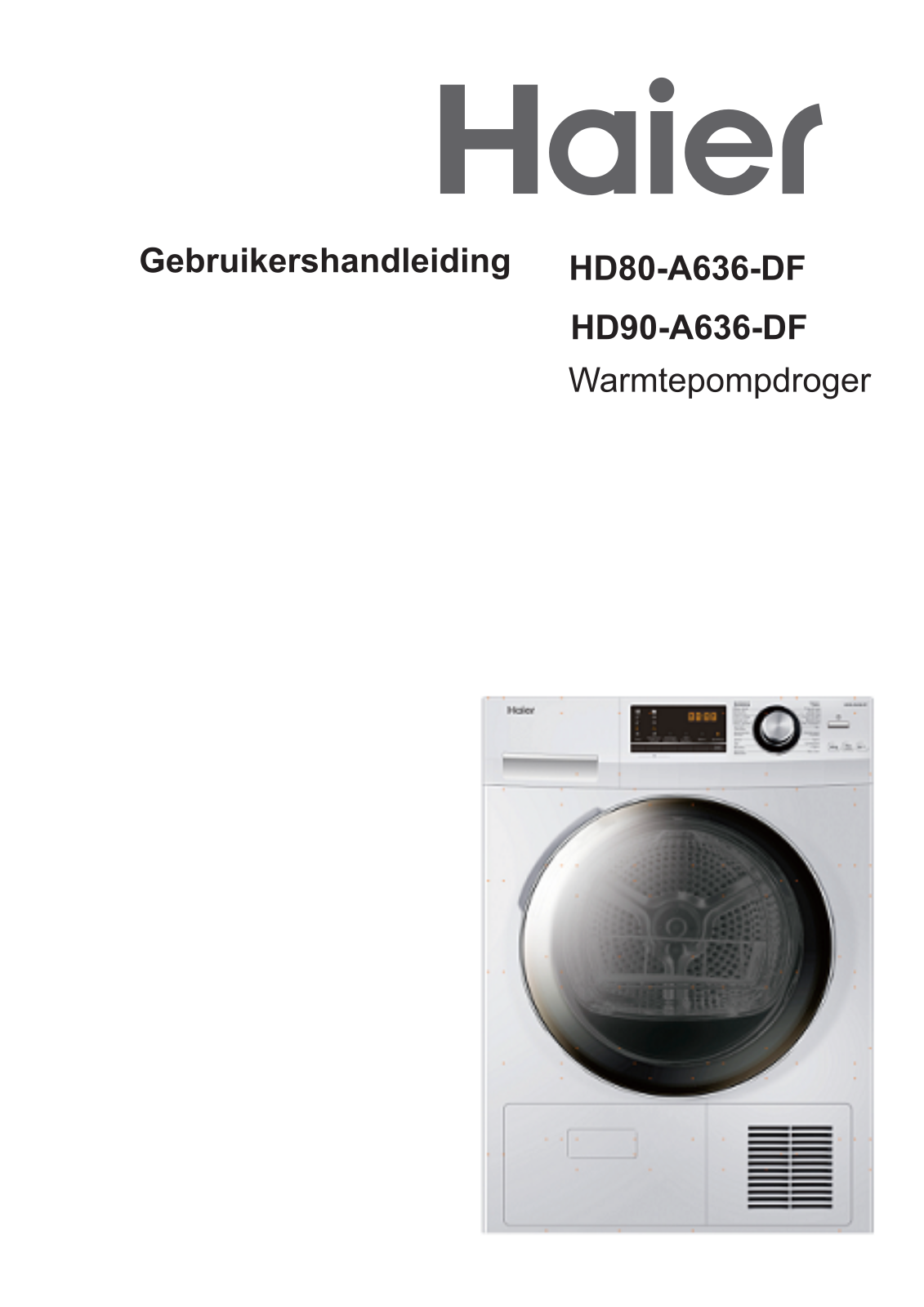 Haier HD80-A636-DF User manual