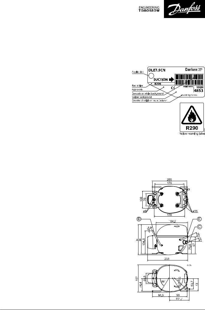 Danfoss DLE7.5CN Data sheet