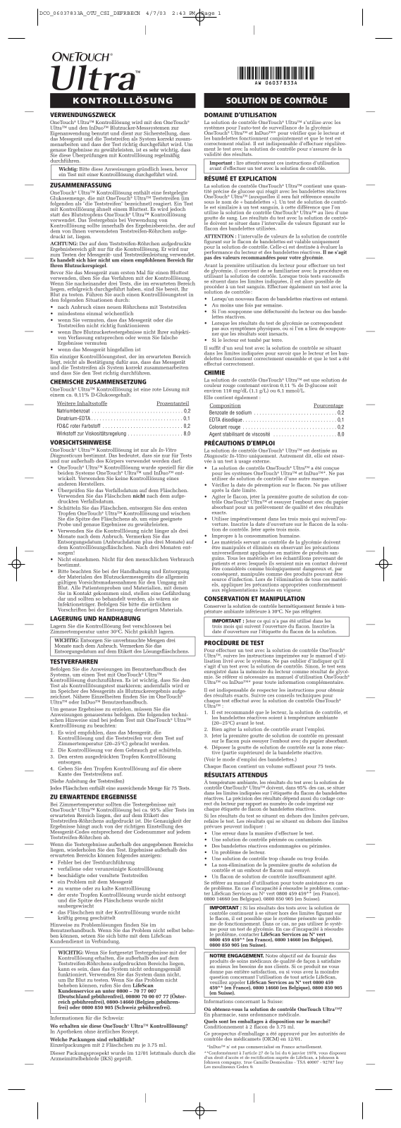 Lifescan ONETOUCH ULTRA User Manual