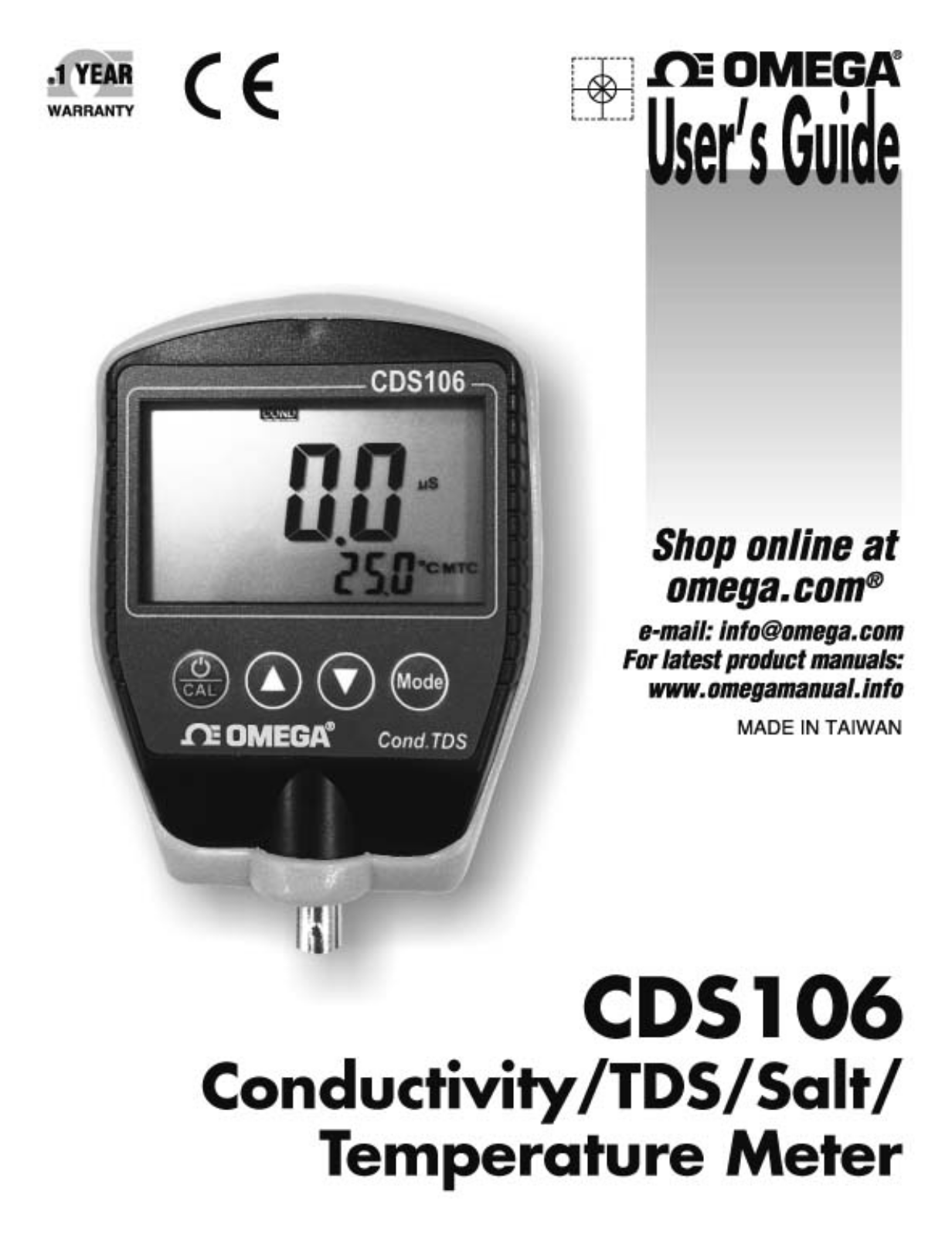 Omega CDS106 User guide - ManualMachine.com