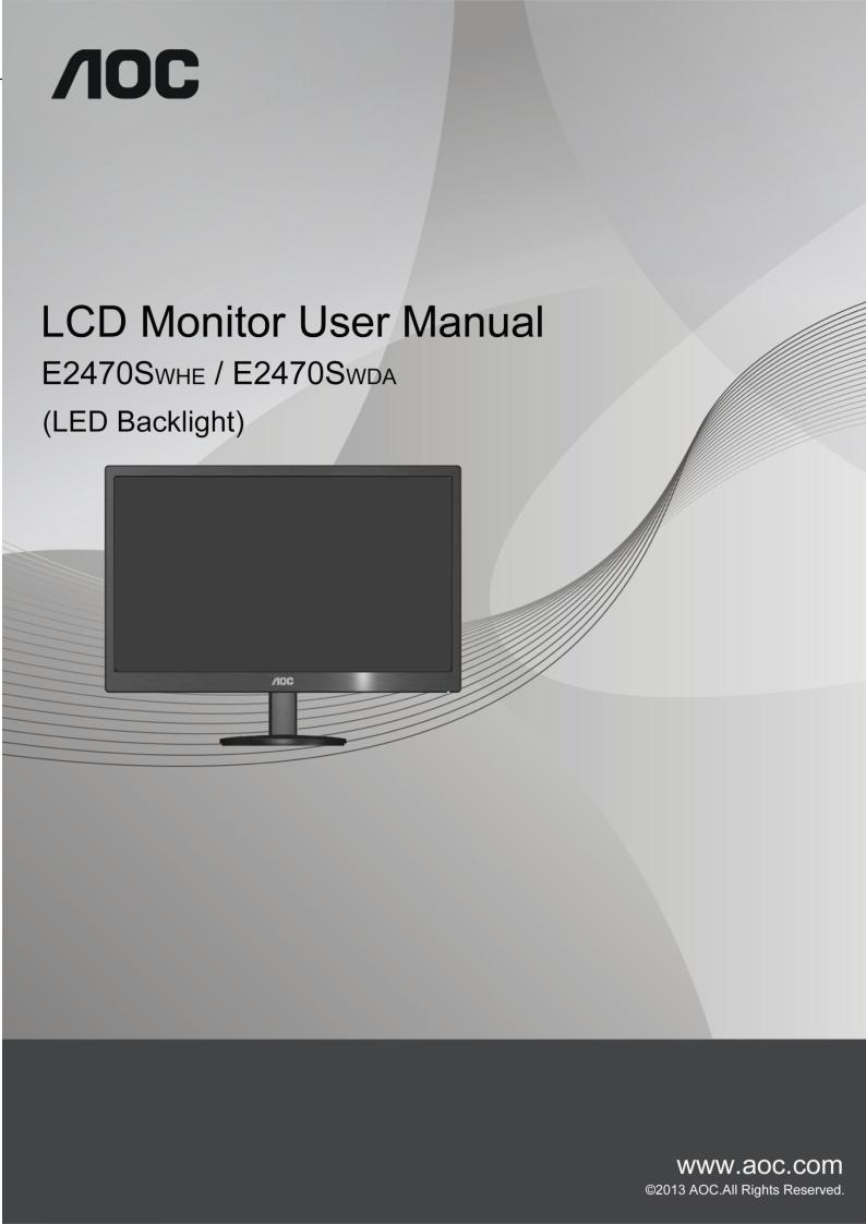 Aoc E2470SWH User Manual