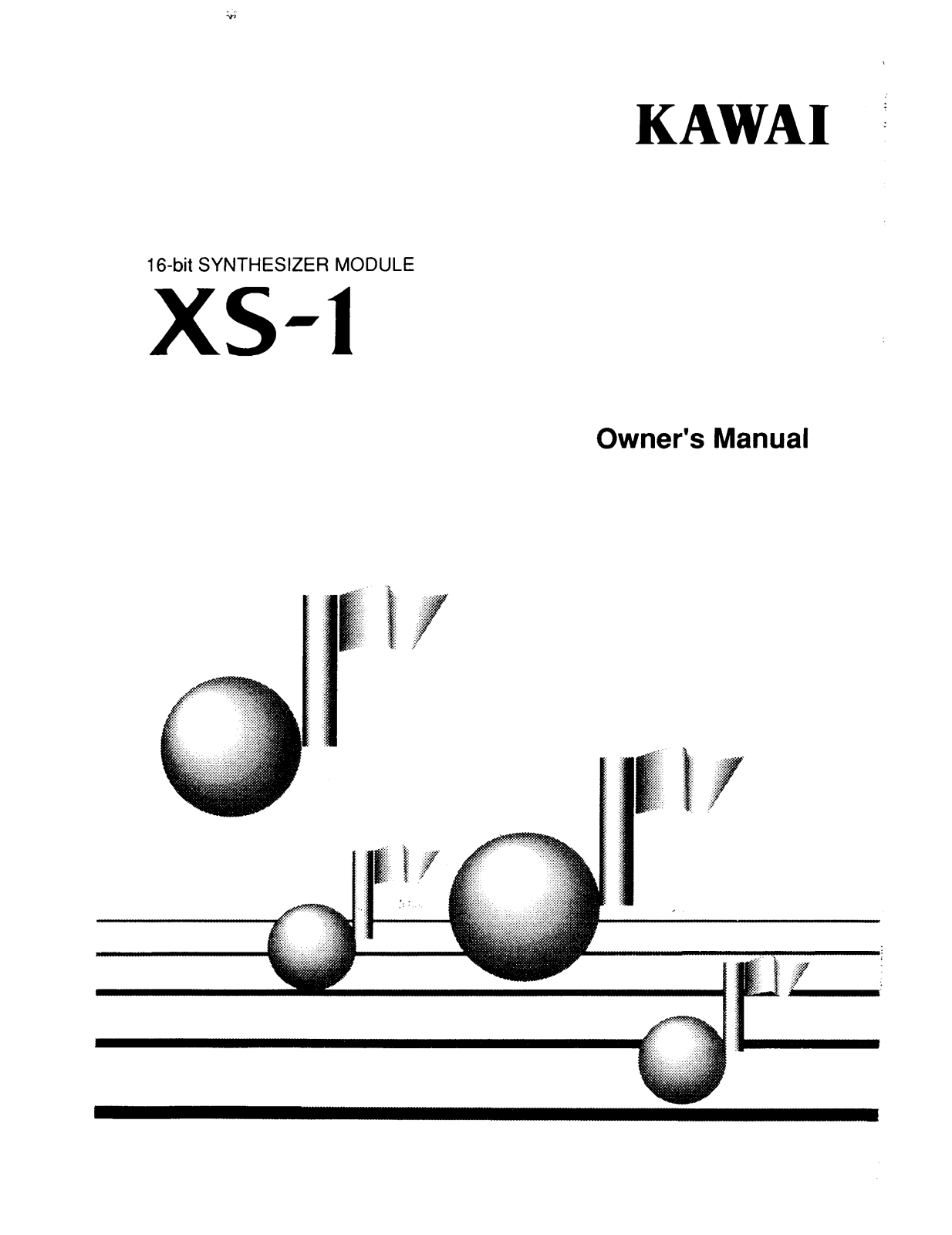 Kawai XS-1 User Manual