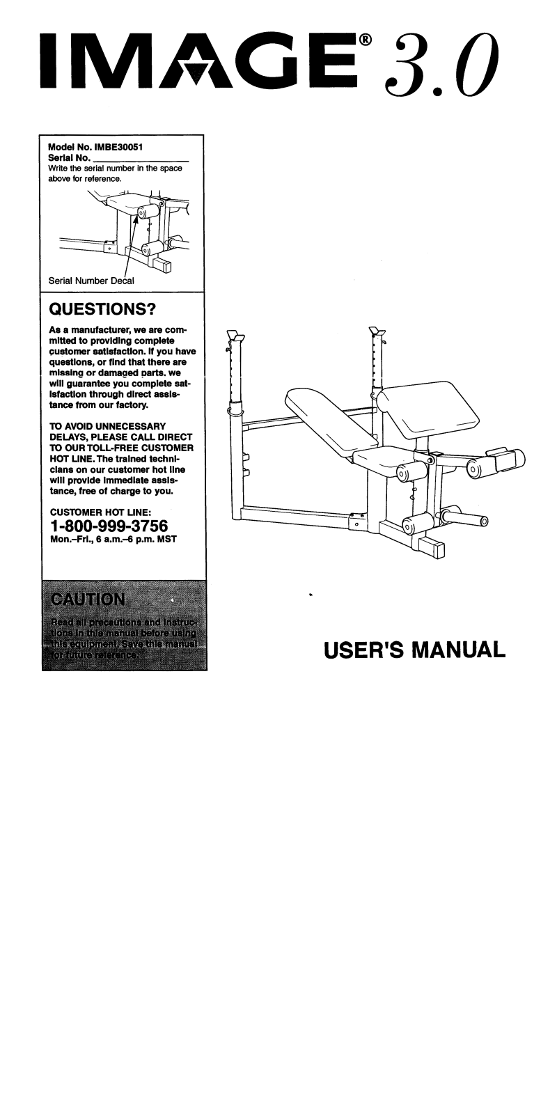 Image IMBE30051 Owner's Manual