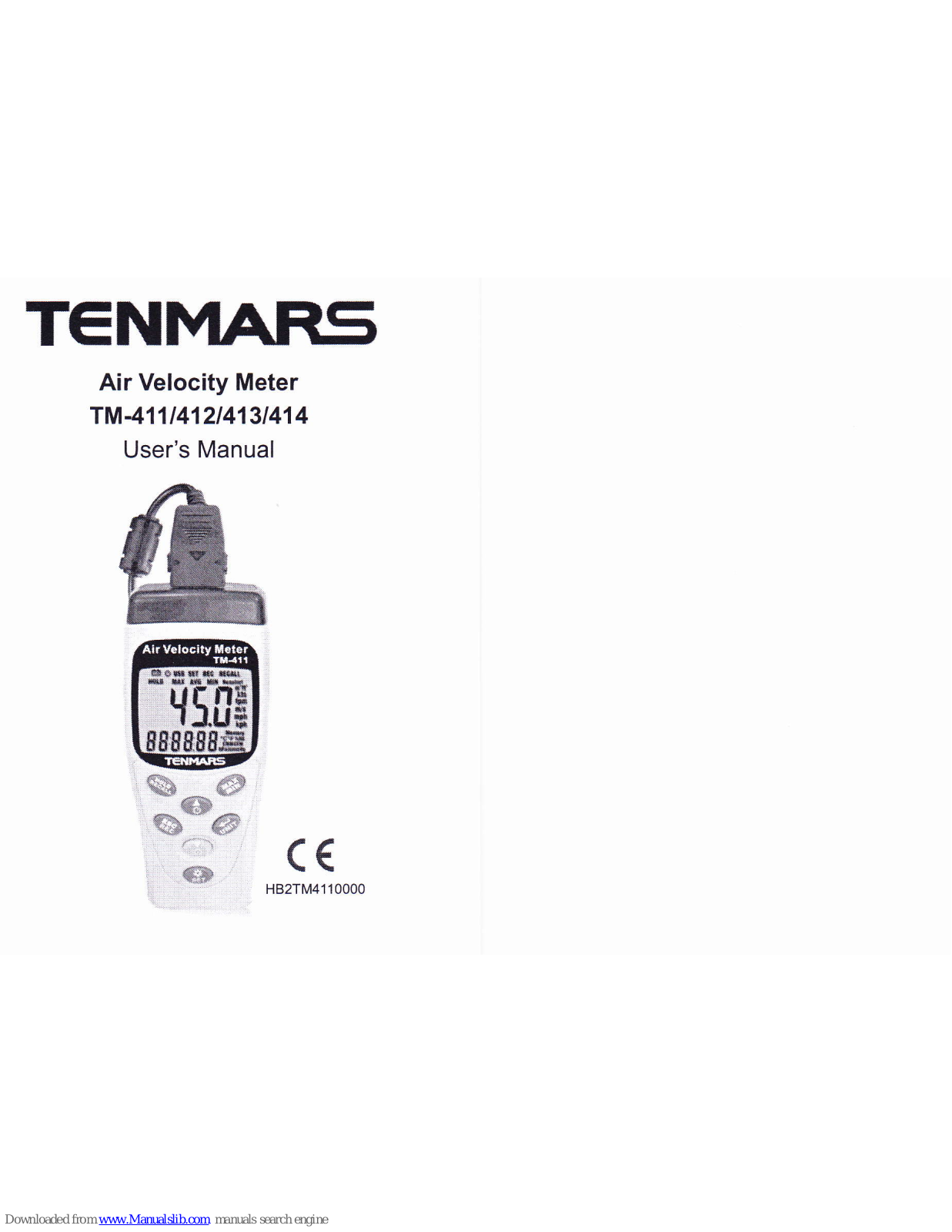 Tenmars TM-411, TM-412, TM-413, TM-414 User Manual - ManualMachine.com