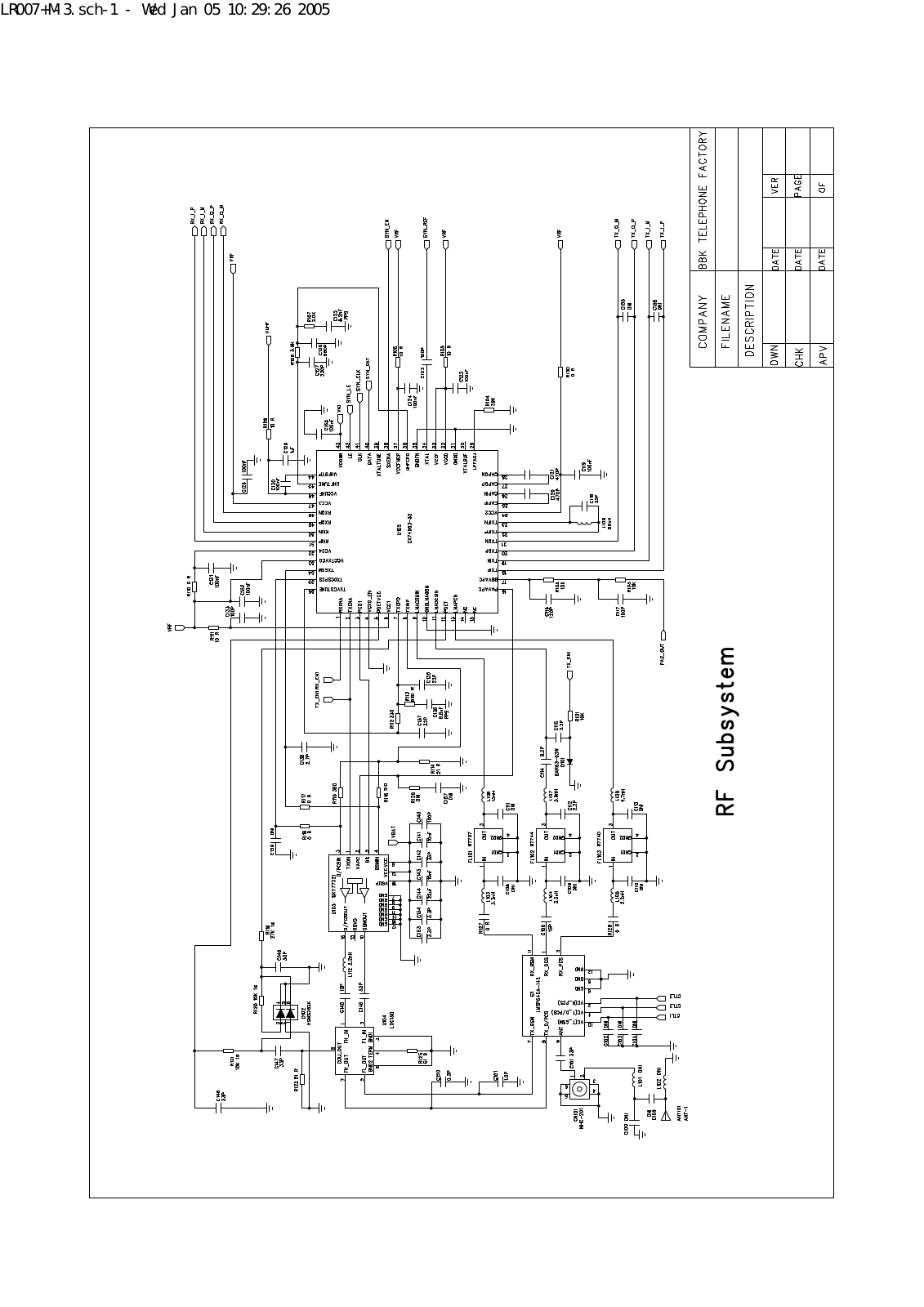 BBK LR009 Service Manual