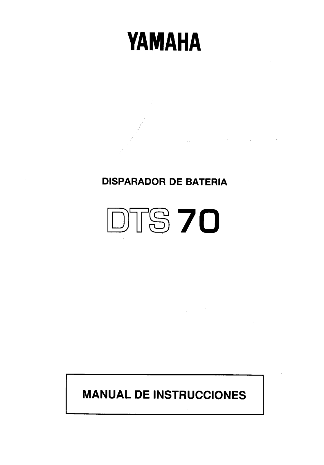 Yamaha DTS70 User Manual