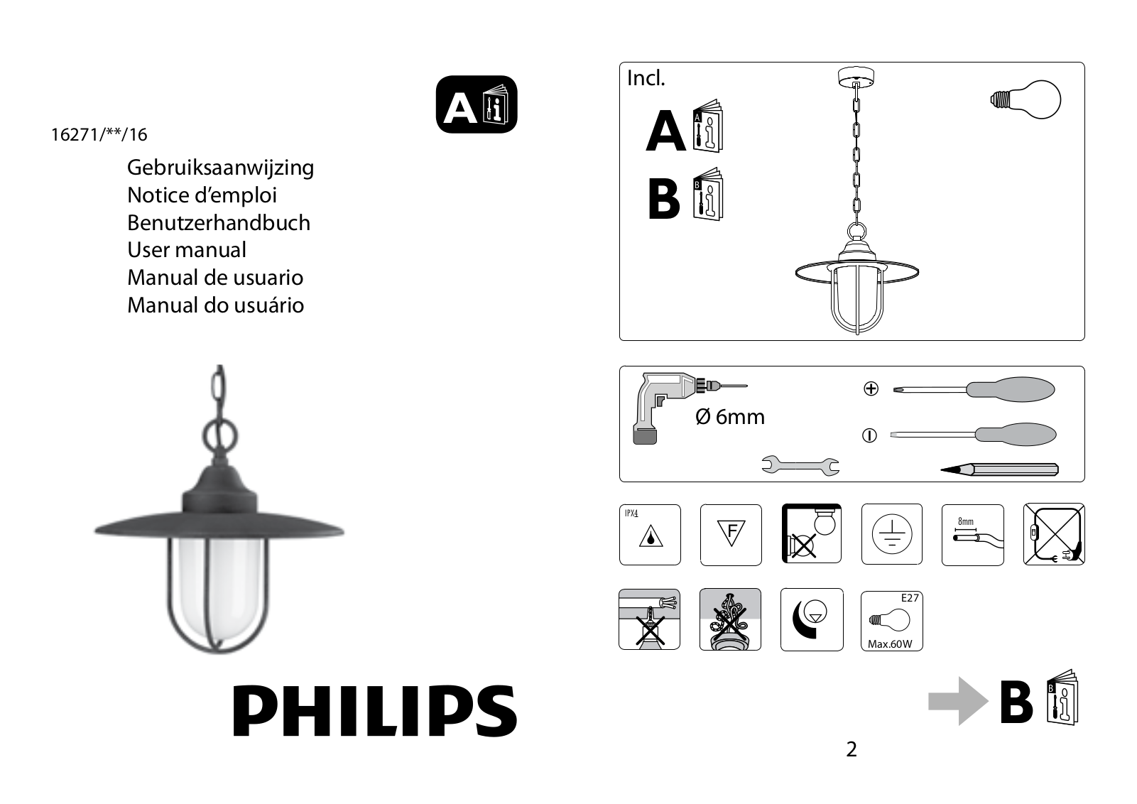 Philips myGarden Suspension User Manual