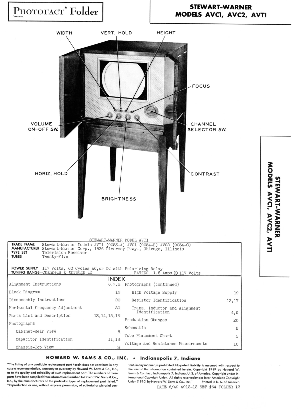 Stewart Warner avc1 schematic - ManualMachine.com