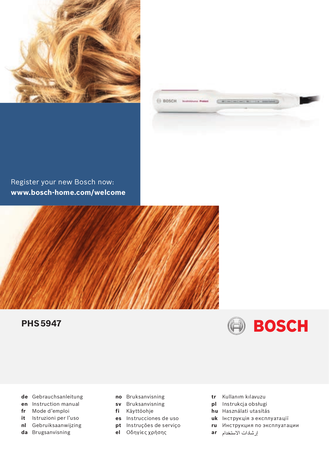 Bosch PHS 5947 User Manual