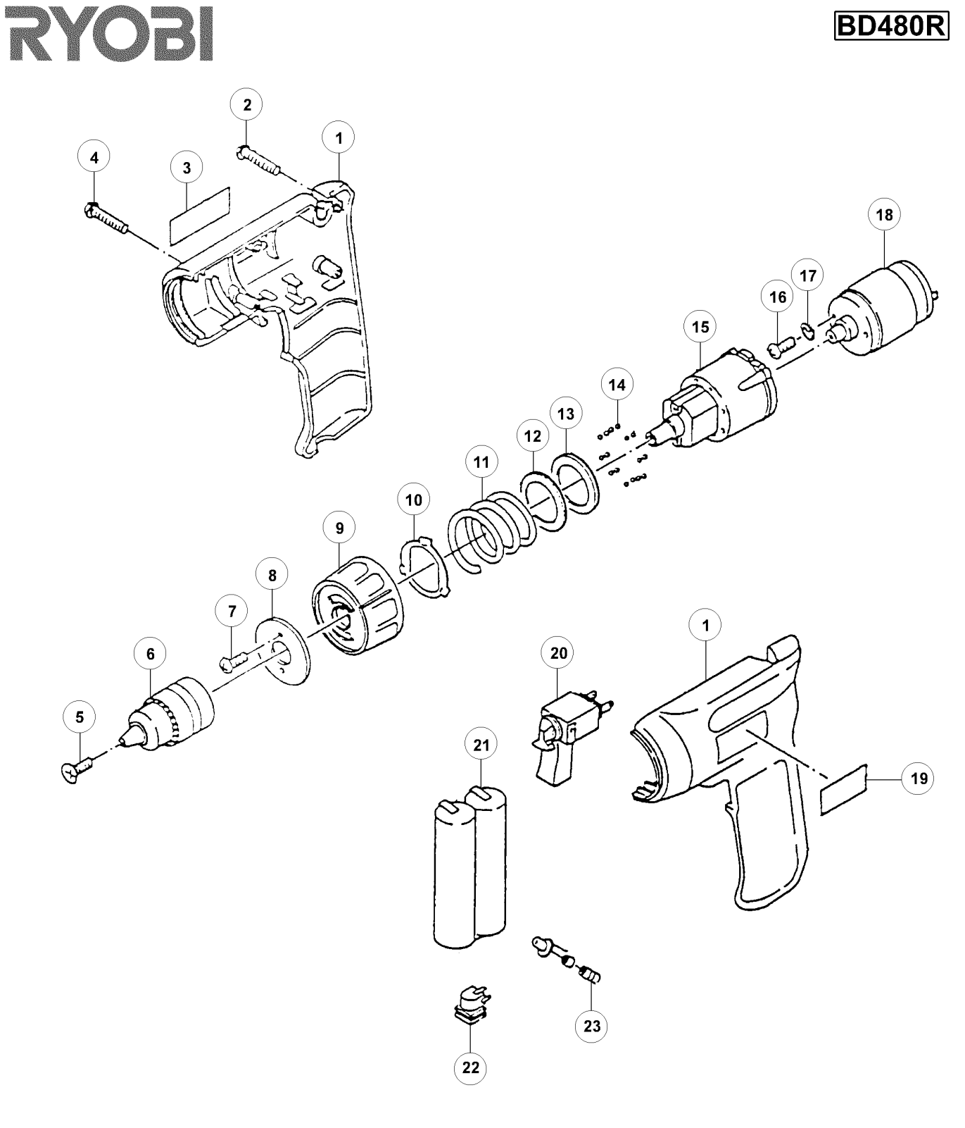 RYOBI BD480R User Manual