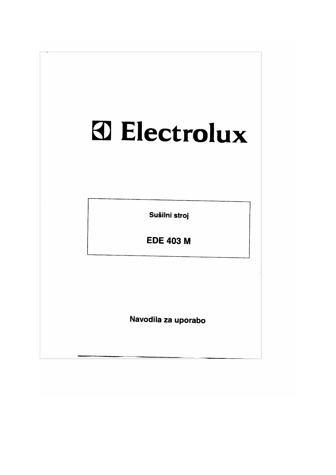 AEG EDE403M User Manual