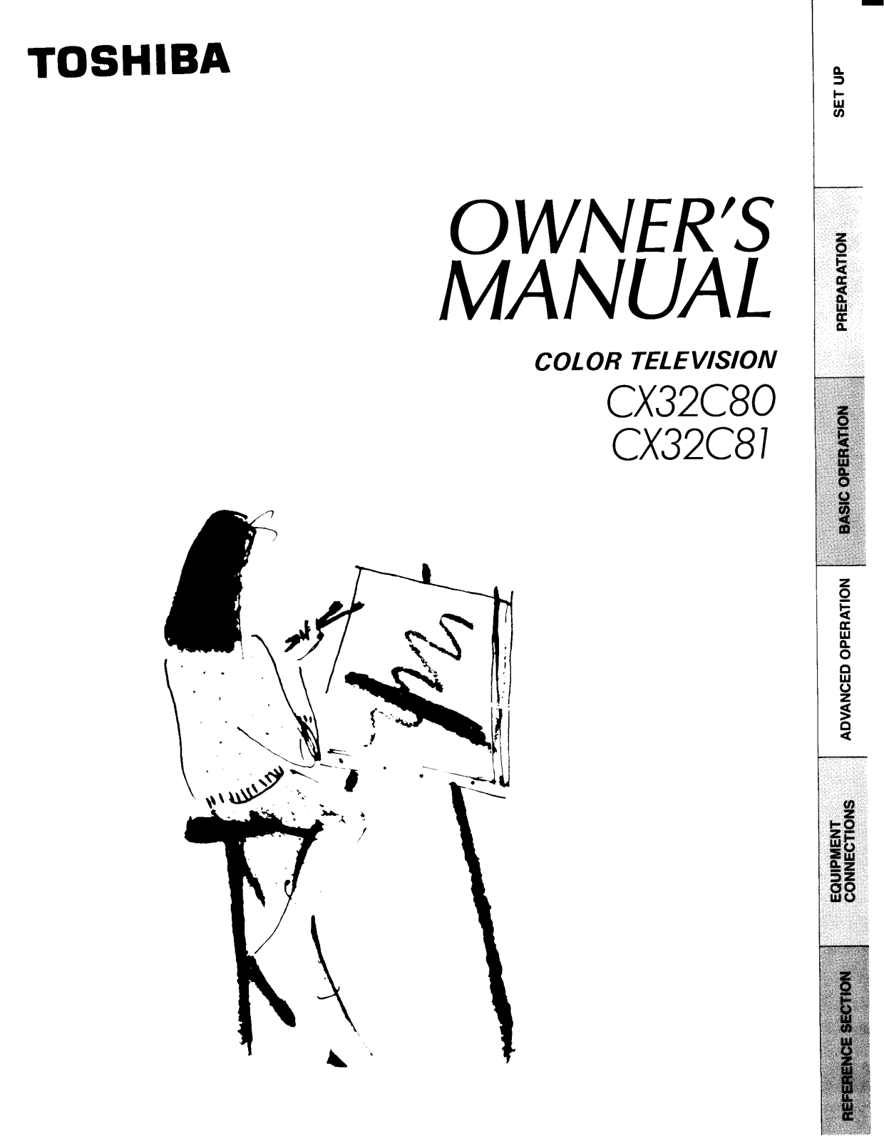 Toshiba CX32C81, CX32C80 User Manual