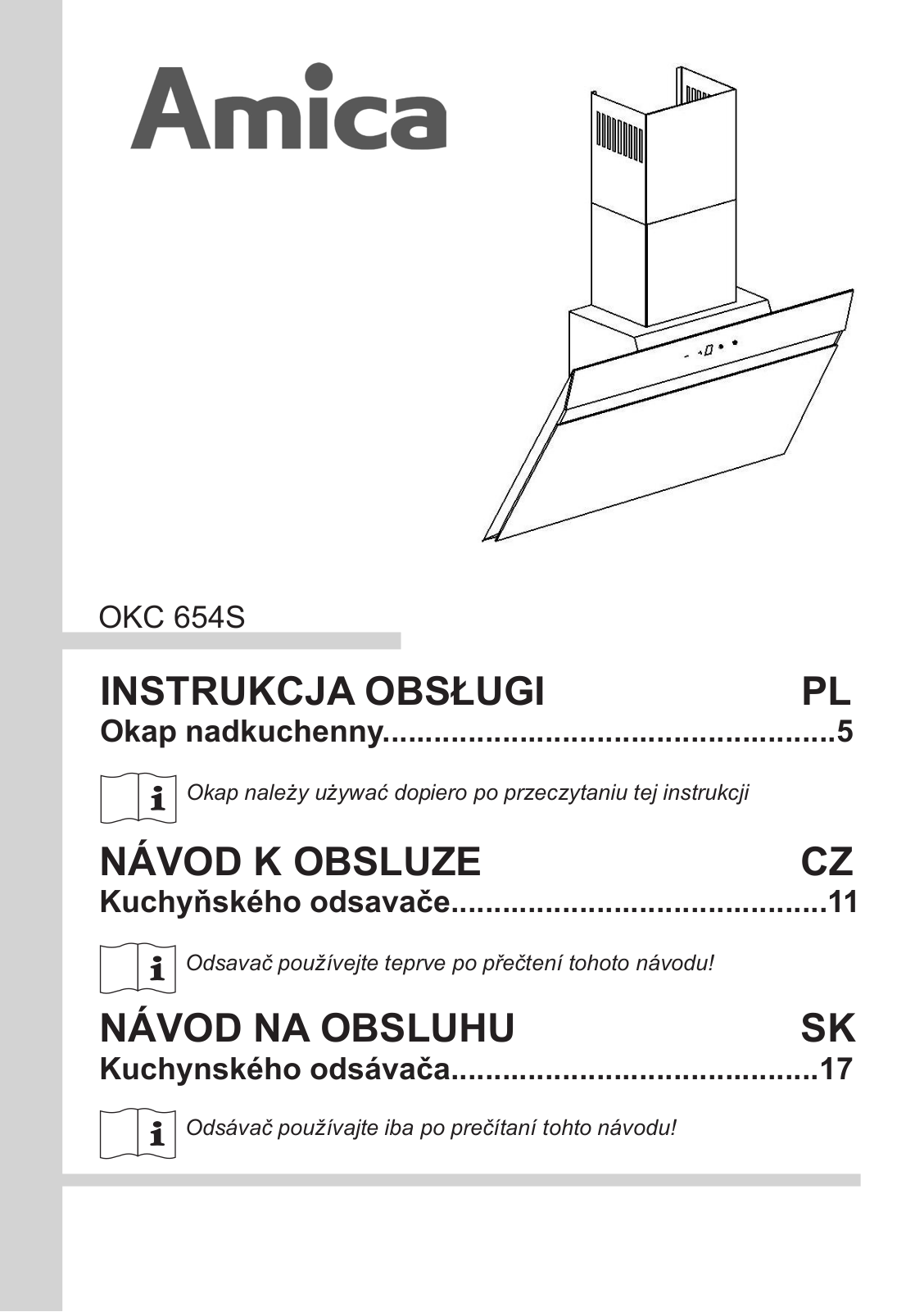 Amica OKC 654 S User Manual