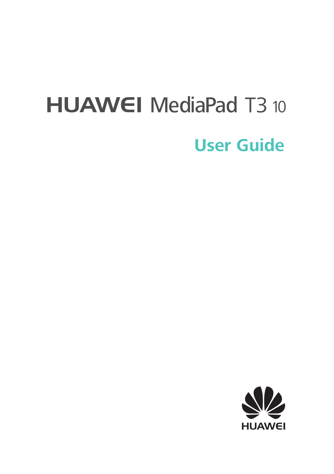 Huawei MediaPad T3 10 Instruction Manual