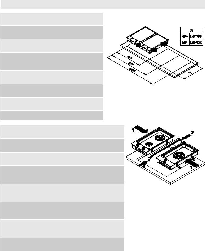 Smeg LGPGF-1 Various instructions