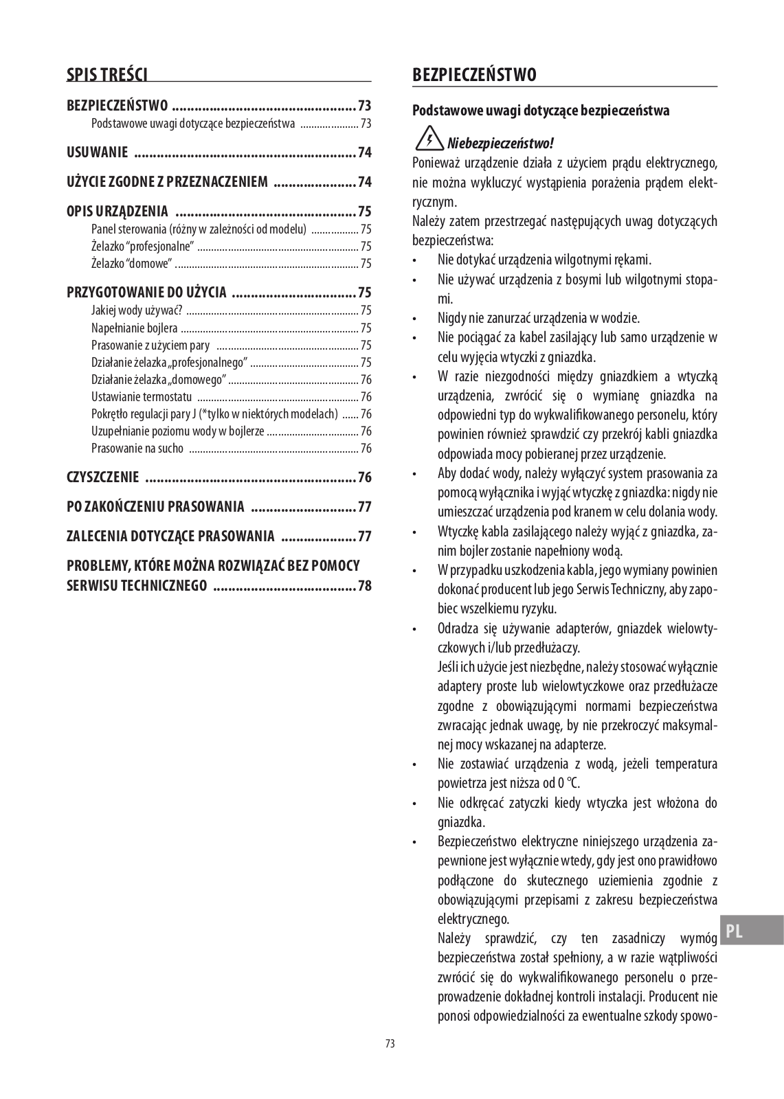 Delonghi PRO 1440, VVX 1440, VVX 1470GA, PRO 1460, VVX 1460 Instructions Manual