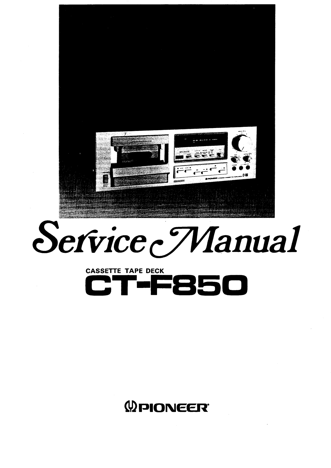 Pioneer CTF-850 Service manual