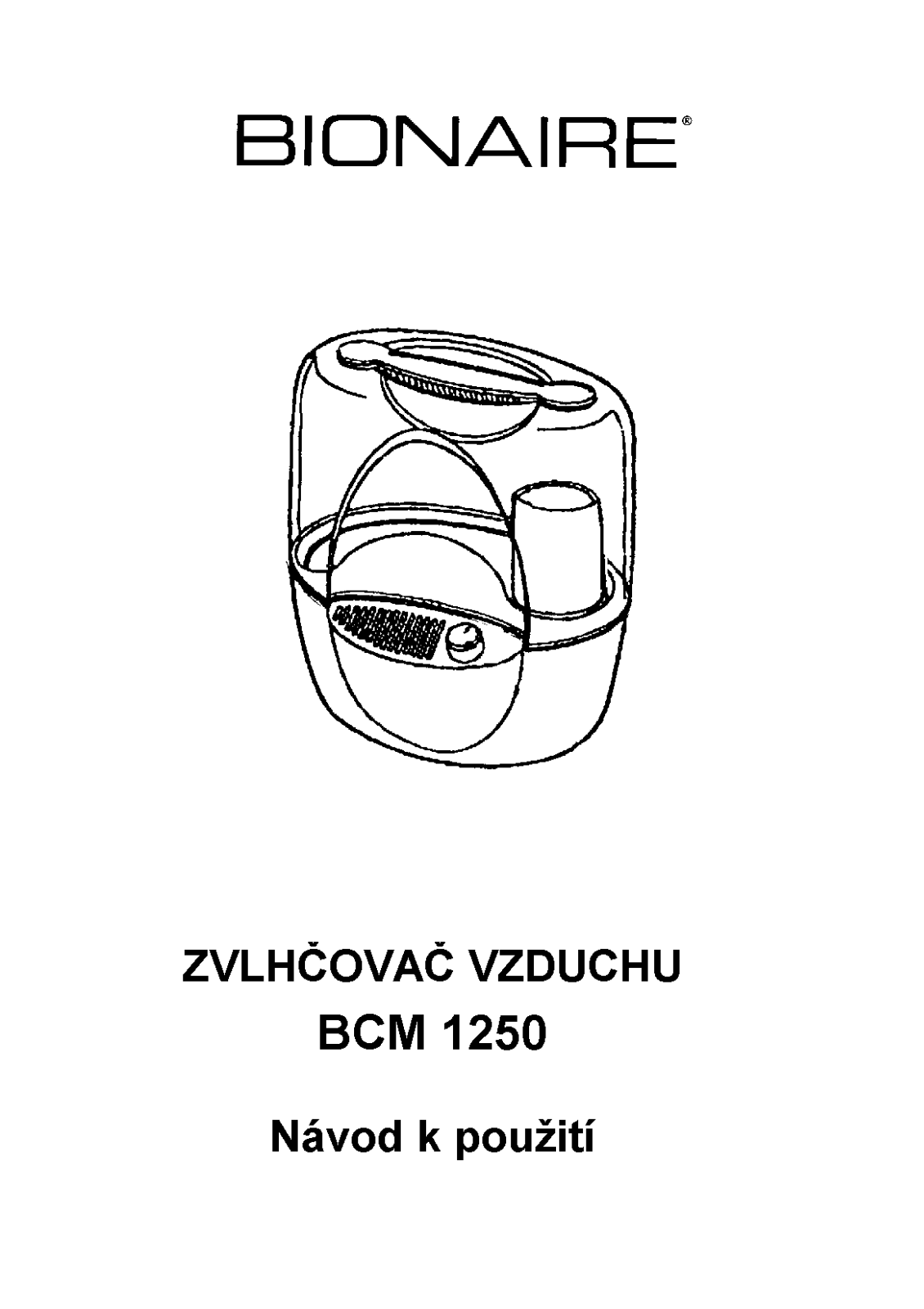 Bionaire BCM 1250 User Manual