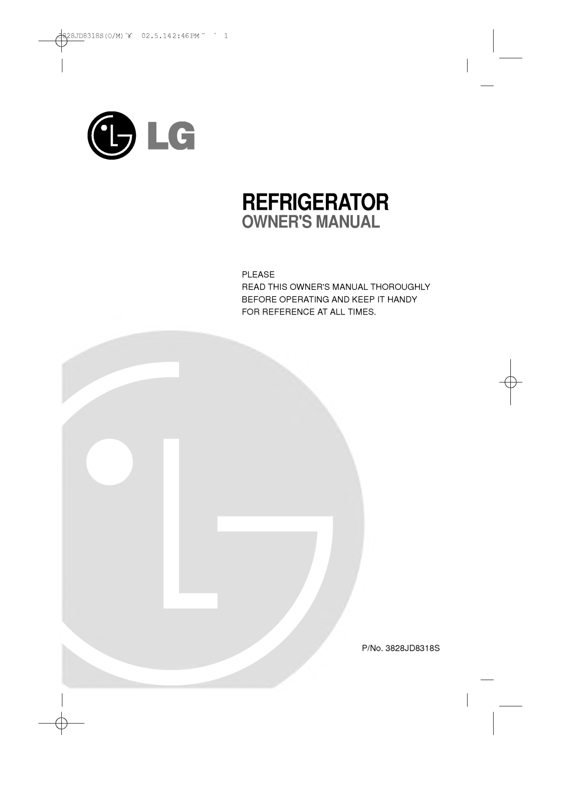 LG GR-131SU, GR-131SVU User Manual