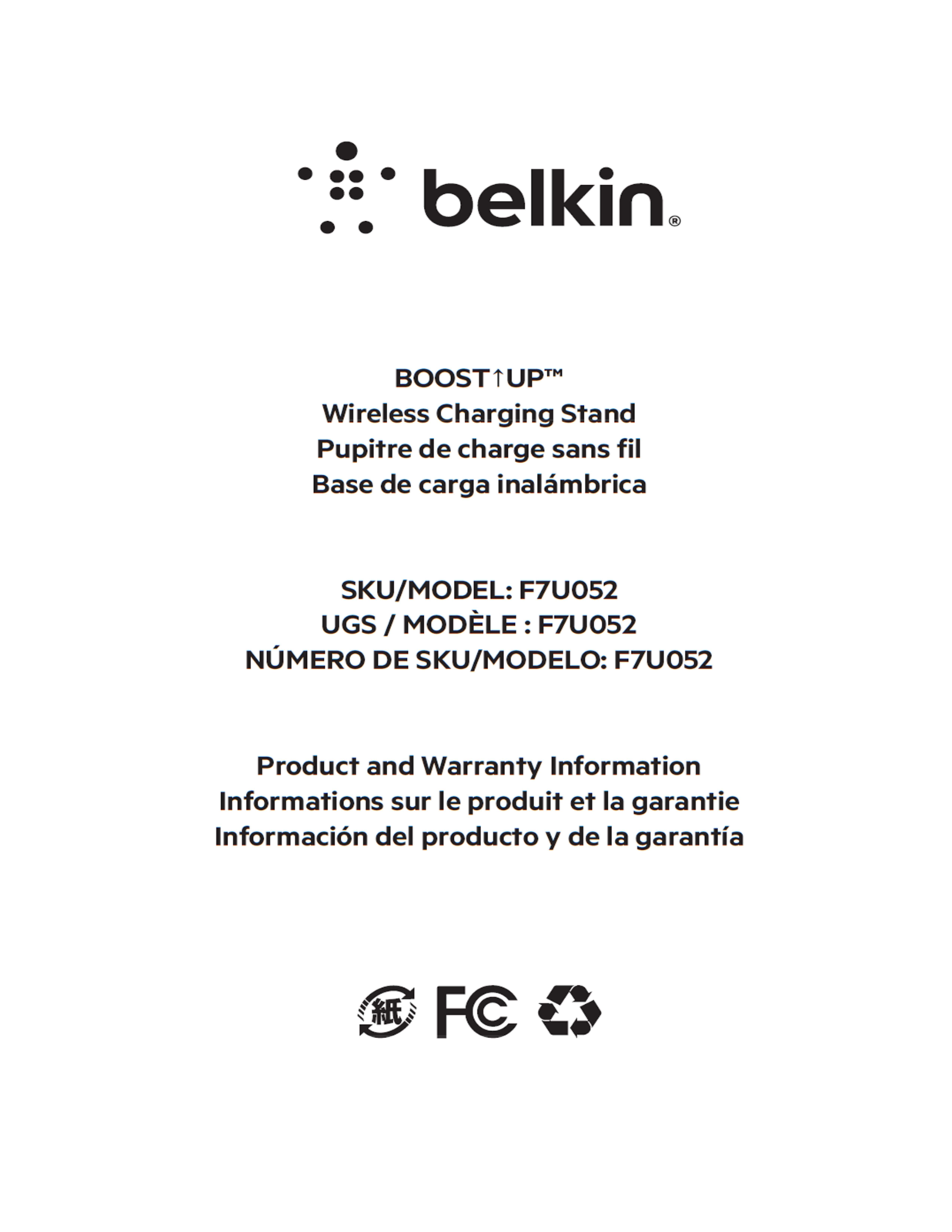 Belkin F7U052 User Manual