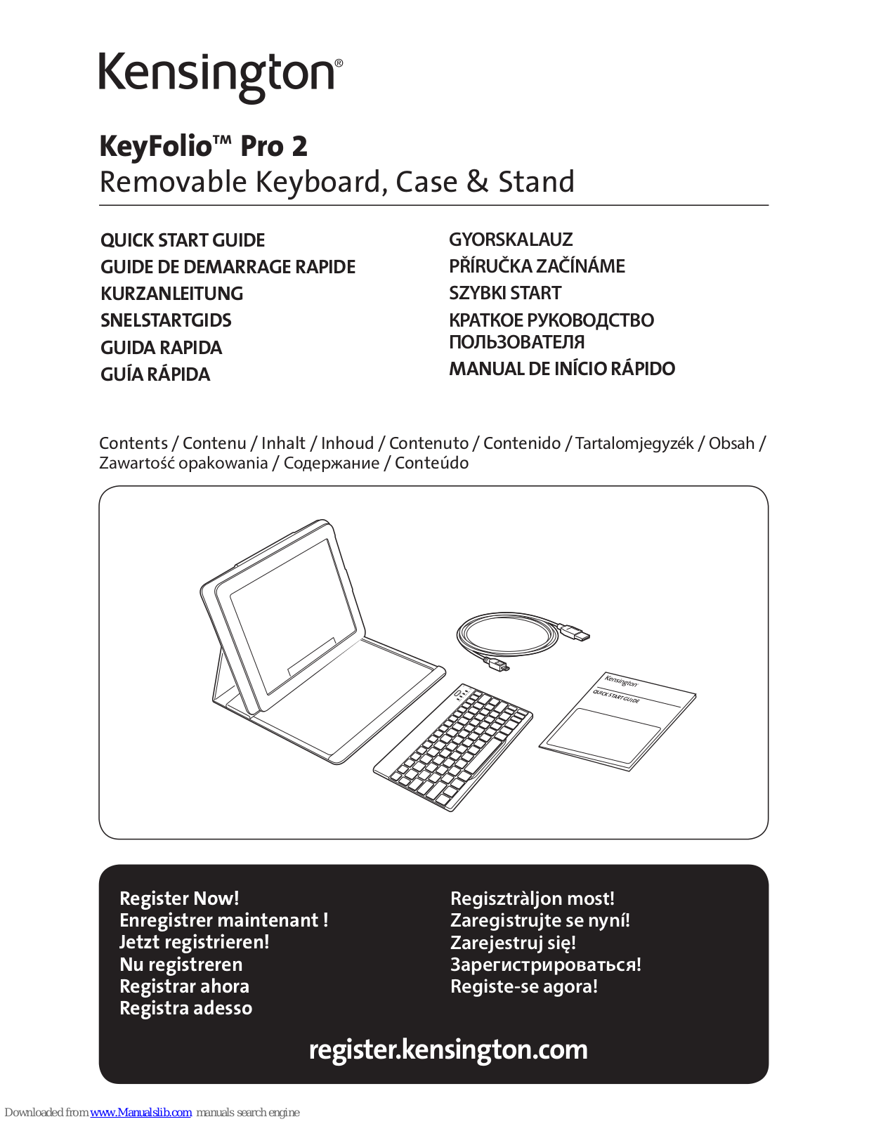 Kensington keyfolio pro 2 Quick Start Manual