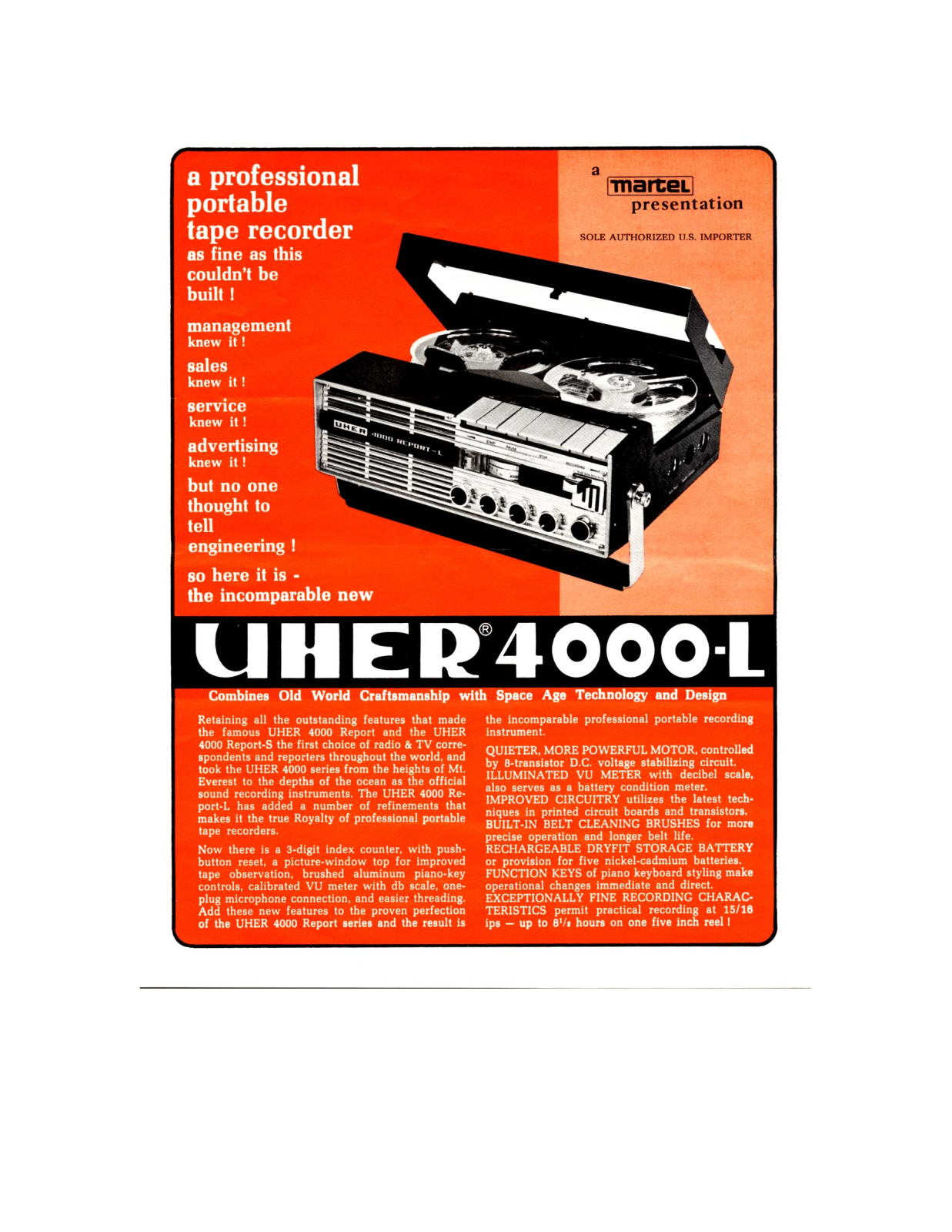 Uher 4000-L Brochure