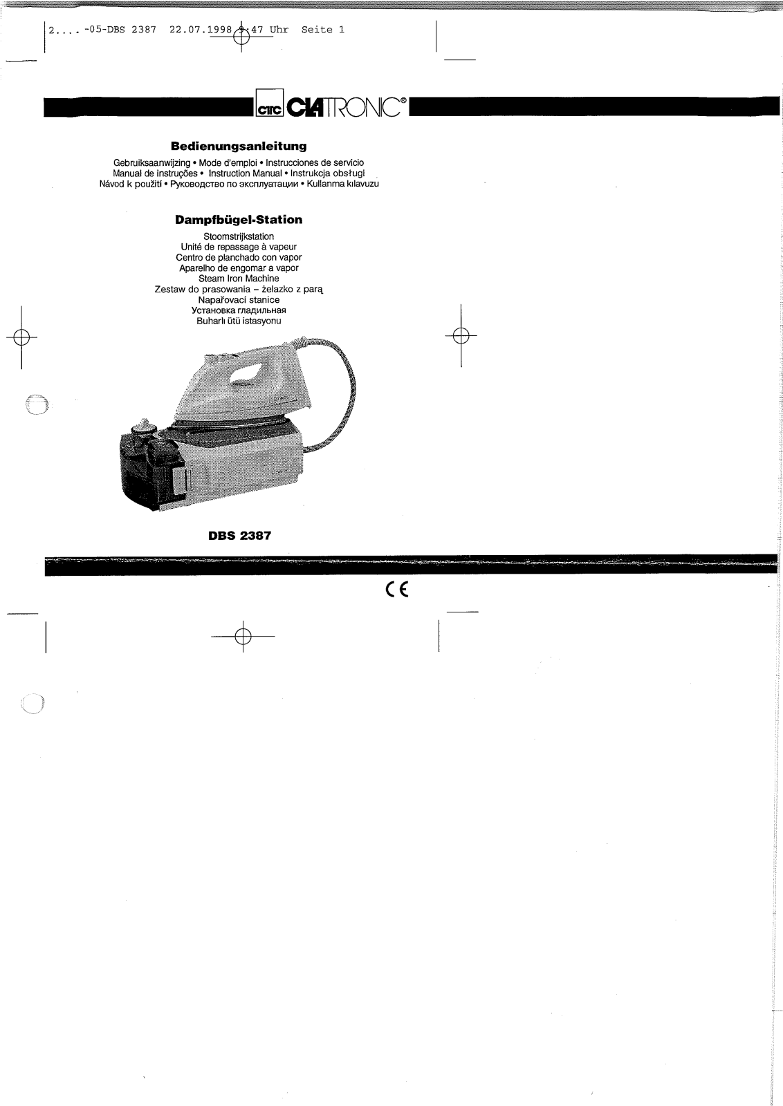 Clatronic DBS 2387 User Manual