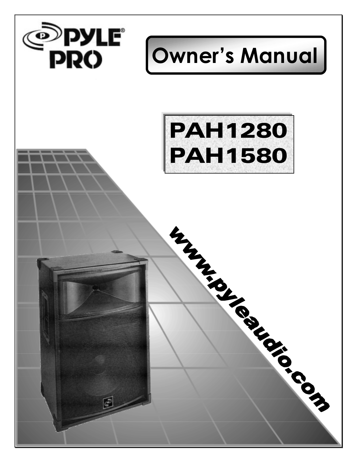 PYLE Audio PAH1580, PAH1280 User Manual