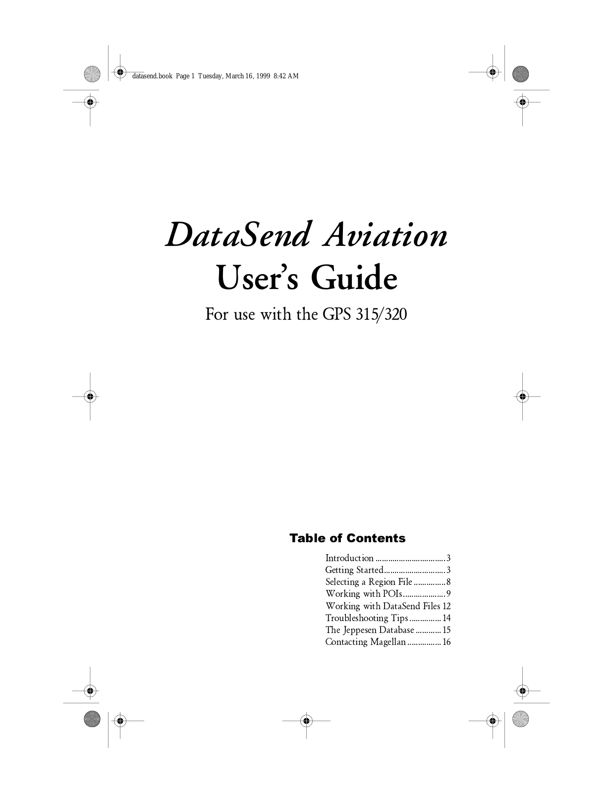 Magellan DATSEND AVIATION User Manual