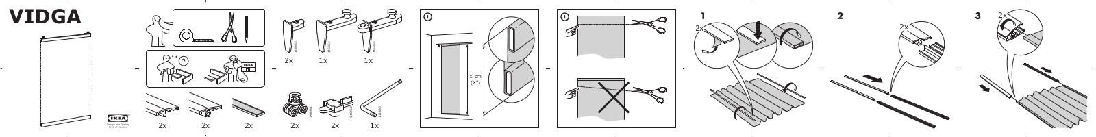 Ikea S99166402, S19166401, 80299157 Assembly instructions