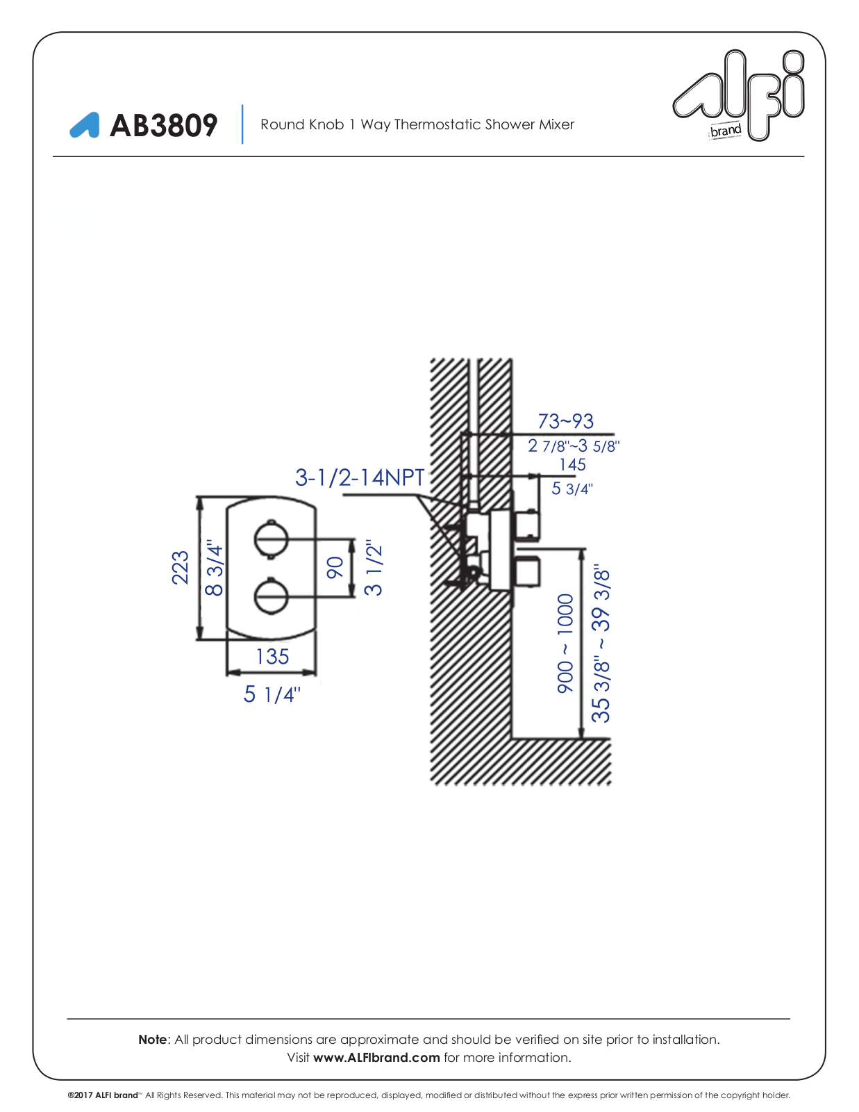 Alfi Brand NBT10112 Specifications - ManualMachine.com