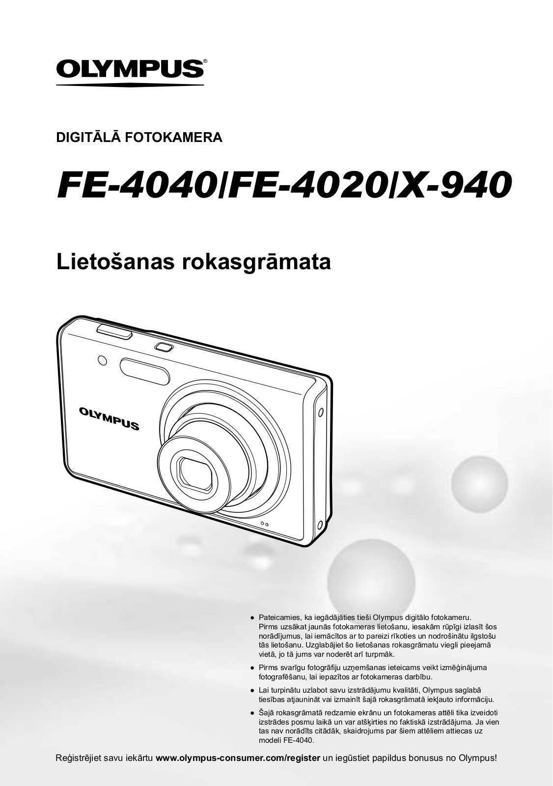 OLYMPUS FE-4020 User Manual