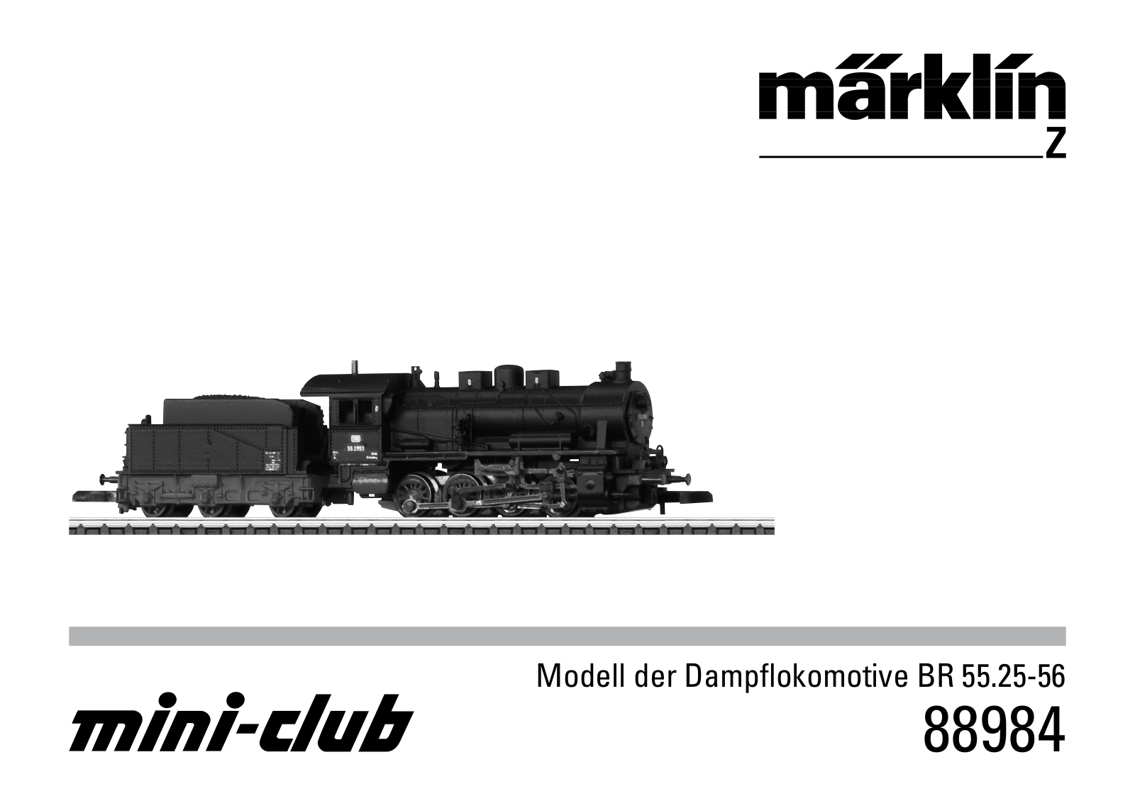 Märklin 88984 User guide - ManualMachine.com
