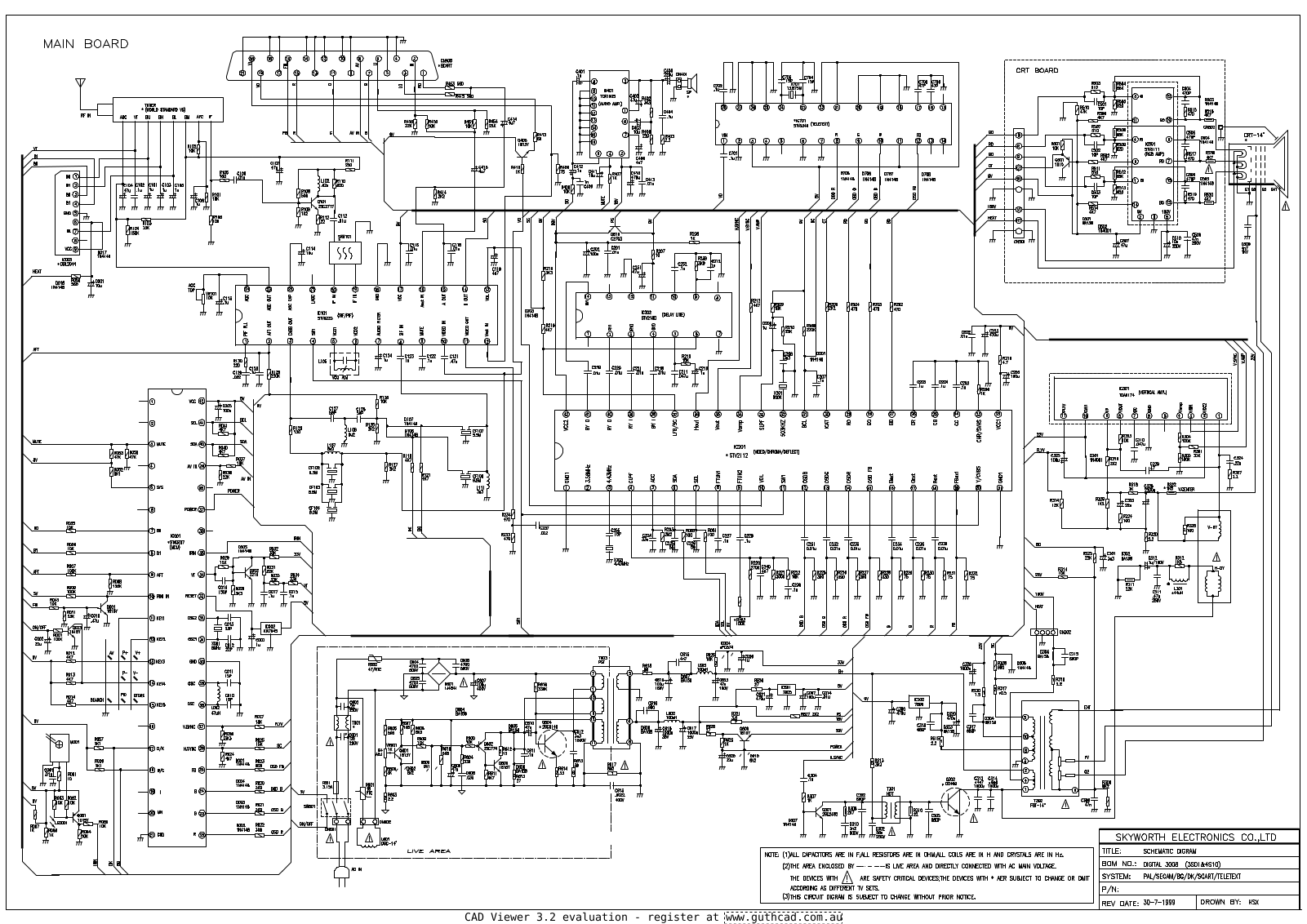 Skyworth 3S01 Schematic