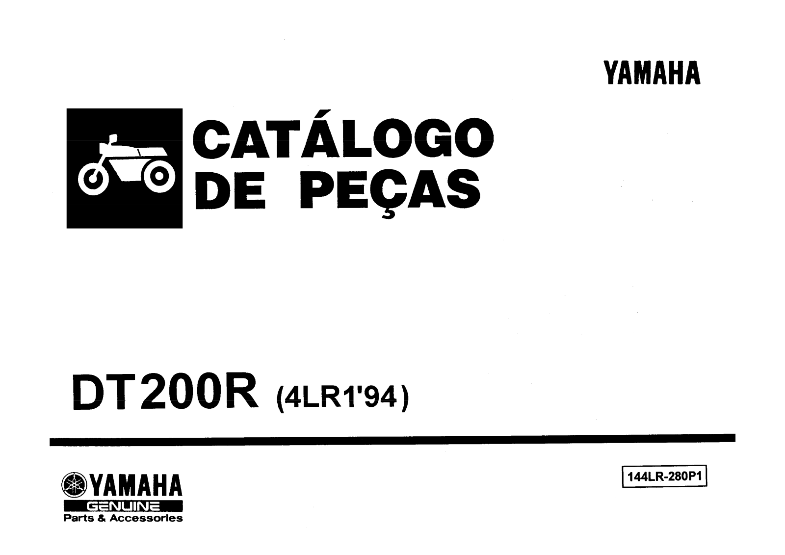 Yamaha DT 200R 1994 Parts Manual