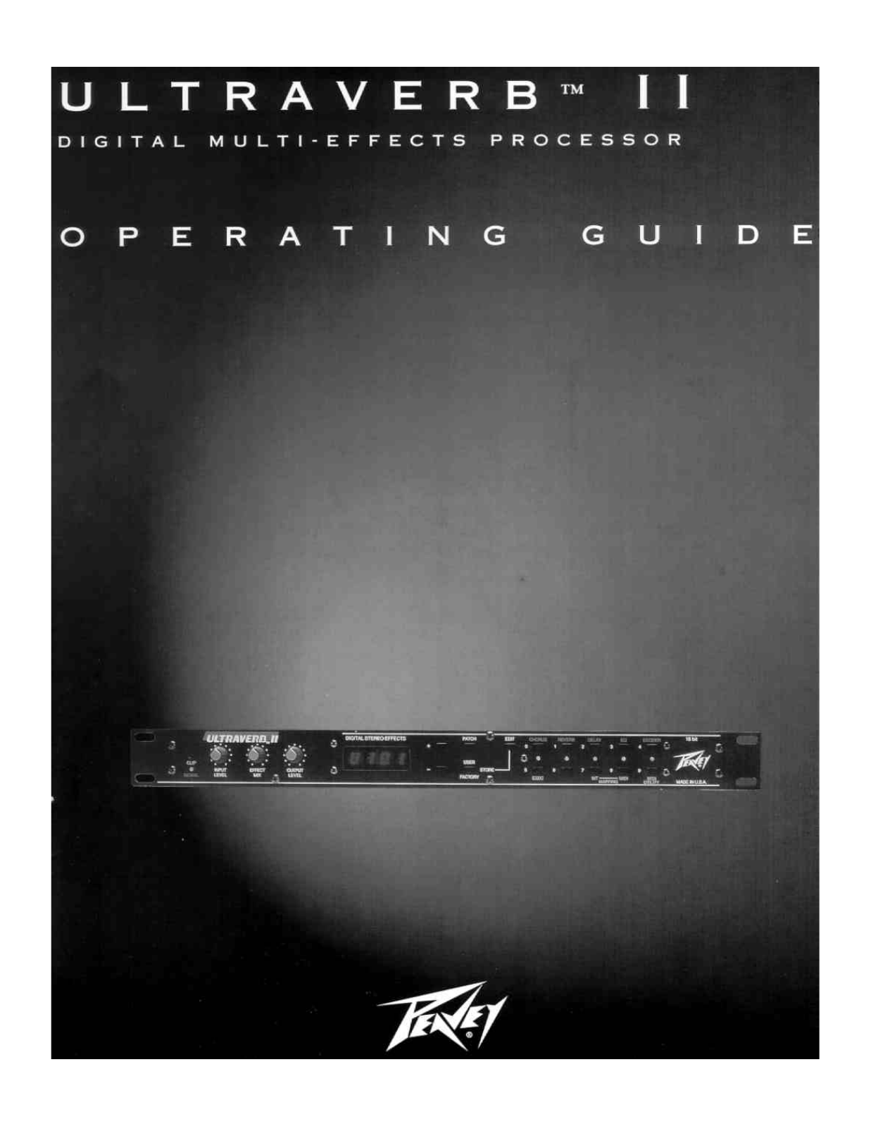 Peavey Ultraverb II User Manual