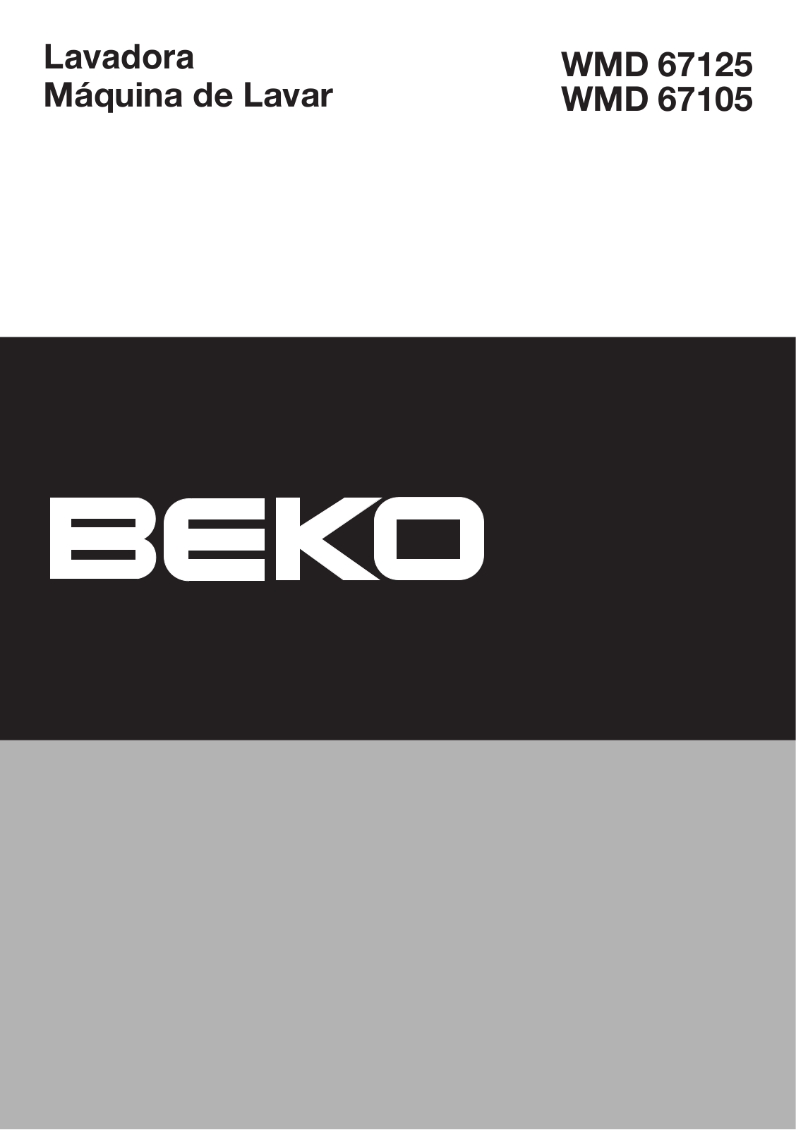 Beko WMD 67125, WMD 67105 User Manual