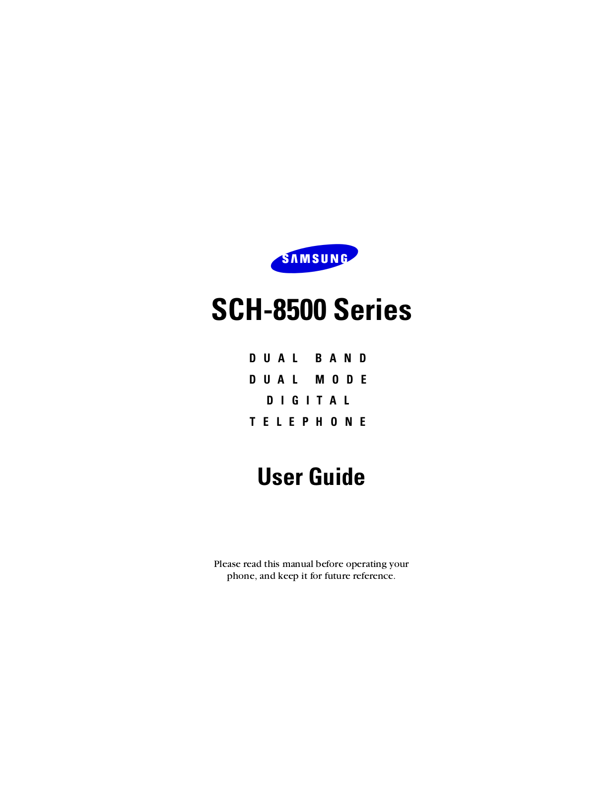 Samsung SCH-8500 User guide